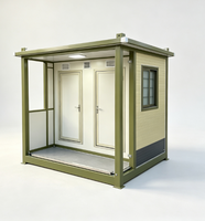 Unité de toilettes publiques mobiles préfabriquées en panneaux sandwich pour sites touristiques, camping, parcs, chantiers de construction