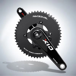 RACEDUEL Manivelle de vélo en fibre de carbone 165mm 170mm, manivelle de vélo de route en carbone, axe 29mm, couronne de vélo de route ultralégère pour <span class=keywords><strong>EASTON</strong></span> - Product Image 5