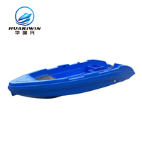 Blue Lake HDPE Speed Boat 4.9M Coque anti-vague moulée monobloc de capacité 7 personnes pour une conduite en douceur Couleur Bateau à rames rapide
