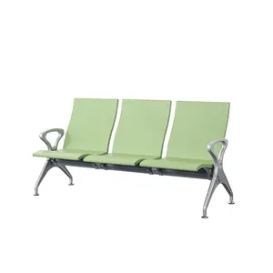 Modern Design Hoge Kwaliteit 3 Seat Pu Materiaal Luchthaven Wachten Zetel Wachten Stoel Gang Bench Stoel