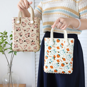 Bolso de Playa de Verano con Estampado de Dibujos Animados, Fresco y Dulce, con Asa para Colgar al Hombro o Cruzado - Product Image 1