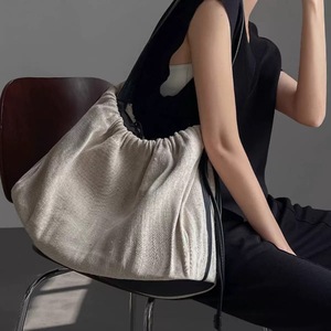 New Arrival Ins Style Minimalist <b>Canvas</b> Tote <b>Bag</b>, Lightweight <b>Large</b> Capacity Travel <b>Bag</b>, Casual Single-Shoulder Crossbody - Product Image 5