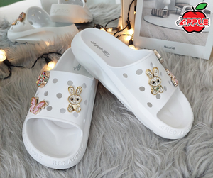 BG6515 rouge pomme dessin animé toboggan Premium EVA thaïlande plate-forme souple sandales à glissière anti-glissante imperméable maison chaussures de plage décontractées - Product Image 3