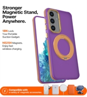 Casing Magnetik Kuat Berwarna N52 untuk Redmi Note 15 PRO PLUS 5G 4G 14 Pro 13 12, Anti Jatuh, dengan Ring Penyangga, Pelindung