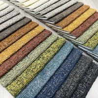 Coussin de canapé en tissu chenille tricoté à poils longs, texture vintage ; 100 % polyester, résistant à l'abrasion, poids lourd, directement de l'usine