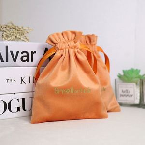 Custom Logo Printed Recyclable Velvet Drawstring Pouch for Jewelry Watch Gemstone & Necklaces-Luxury Gift Packaging - Product Image 6