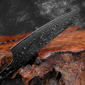 Couteau Kiritsuke en acier Damas Black Blade pour Dropshipping Shopify, lame vierge Full Tang pour projet de forgeage DIY de lames de cuisine affûtées - Product Image 6