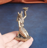 Ägyptische Bronze Anubis Statue ESD01 Altägyptischer Gott des Nachtlebens Skulptur Figur Wohndekor Kunsthandwerk