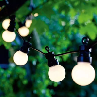 Bombilla LED Inteligente G50 con Cambio de Color RGB, IP68, para Jardín, Camino, Carpa, Decoración de Fiestas, Bajo Voltaje DC12V 1W