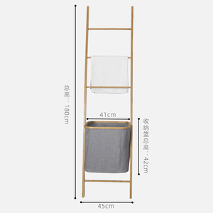 Ladder Shaped <b>Drying</b> <b>Rack</b> 140cm Floor Standing Multifunctional Clothes Storage For Living Room Bedroom - Product Image 5