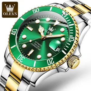 OLEVS 6650 Luxury Brand WaterProof Analog Auto Date StainlessSteel China Factory Custom Logo Mechanical Men Watch