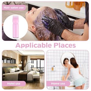 Professional Custom 3 Colors 200ml Frost PET Plastic Eco Friendly Hair <b>Oil</b> Bottle Comb Salon Barber <b>Oil</b> Applicator - Product Image 5
