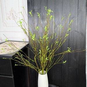 Ramas de Sauce Nevada Mu Jinxi, Tallo Único, Plástico Verde Blanco, Decoración para Bodas, Adornos Colgantes de Pared - Product Image 5