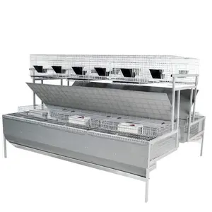 पशु फार्म उपकरण प्रजनन पिंजरे यूरोपीय शैली औद्योगिक मांस खरगोश पिंजरे - Product Image 1