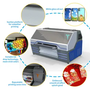 UV DTF Printer Dual Head XP600 Small Business Machine Large Format T-shirt Printing 3D Mobile Phone Case Inkjet Printing Press