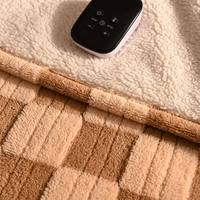 Couverture électrique Sherpa à double commande 110V, taille King, 6 réglages, contrôle indépendant des deux côtés, arrêt automatique pour lit domestique OEM/ODM