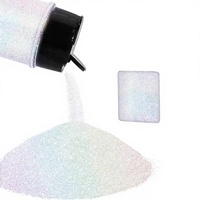 Holographischer Feiner Weißer Glitzer 50 G/1,76 oz Ungiftig für Nägel Kerzenherstellung Basteln Flaschenverpackung Modell JQHC-026
