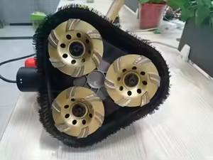 Máquina amoladora manual de 3 cabezales Máquina de desbaste de hormigón <span class=keywords><strong>Mini</strong></span> <span class=keywords><strong>pulidora</strong></span> amoladora de suelo de hormigón - Product Image 3