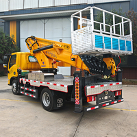 Novo Caminhão de Trabalho Aéreo Elevado Homan 32m com Cesta Telescópica de Alumínio para Tarefas de Reparo em Altura