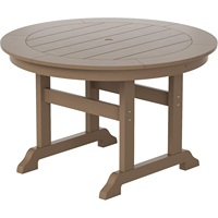 Table de pique-nique extérieure moderne à hauteur réglable, en HDPE, anti-UV, imperméable, à faible entretien, avec logo imprimé en couleur