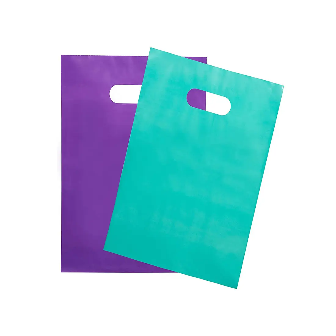 Plastic Merchandise Bag for Business, Plastic Shopping Bag with Handle, Plastic Die Cut Retail Gift Package