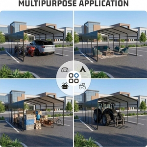 Abri de voiture toutes saisons 12x20 pour bateau, kits de <span class=keywords><strong>garage</strong></span> portables, bâtiments de <span class=keywords><strong>garage</strong></span> en gros, abri de voiture en acier, personnalisation de la taille - Product Image 3