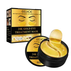 OEM 24K Gold Hyaluronic Acid Eye And Collagen EyeMask Remove Dark Eye Circles Repair Wrinkle and Eye Skin Care