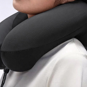 U-Shaped Inflatable Travel <b>Pillow</b> EVA Material Portable <b>Neck</b> Support For Airplane And Train Use - Product Image 3