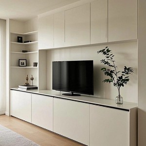 <span class=keywords><strong>Mobile</strong></span> TV <span class=keywords><strong>in</strong></span> <span class=keywords><strong>Legno</strong></span> Stile Moderno Minimalista con Vano Portaoggetti, Arredamento Ecologico e Durevole per Soggiorni di Hotel e Ville - Product Image 5