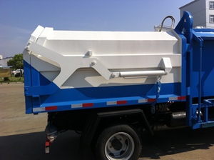 Nhà Máy Giá mini kích thước 4x2 DIESEL loại <span class=keywords><strong>4cbm</strong></span> bên tải thu thập Thùng rác bin rác xe tải để bán - Product Image 5