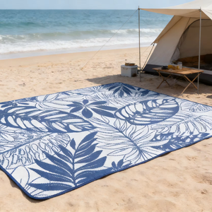Alfombra de Playa Portátil Ecológica Hecha a Máquina, Impermeable, Duradera, Moderna, Resistente a la Humedad, para Camping, Viajes y Picnic - Product Image 1