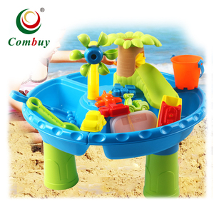 12PCS COMBUY CB883290 Juguete de <span class=keywords><strong>playa</strong></span> <span class=keywords><strong>para</strong></span> exteriores, <span class=keywords><strong>mesa</strong></span> <span class=keywords><strong>pequeña</strong></span> de plástico <span class=keywords><strong>para</strong></span> jugar con arena y agua, 37x11x45cm - Product Image 1