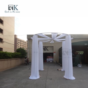 Easy install Pipe Kit and Drape Aluminum <b>Standing</b> Curtain System Wedding <b>Backdrop</b> - Product Image 3