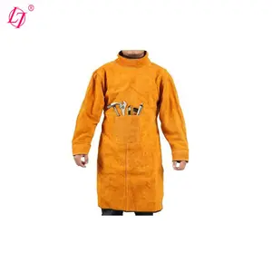 Chaqueta <span class=keywords><strong>de</strong></span> Soldadura, Delantal <span class=keywords><strong>de</strong></span> Cuero, Abrigo Resistente a las Llamas y Anti-escaldaduras - Product Image 1
