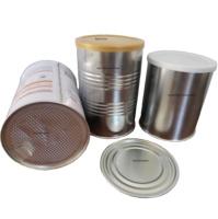 Boîte de conserve ronde en métal soudée en fer blanc avec feuille d'aluminium Formule de qualité alimentaire Lait de chameau en poudre Boîte de conserve vide