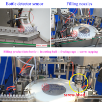 Machine de remplissage et de bouchage automatique monobloc YB pour flacons roll-on de déodorant, parfum, huile corporelle et liquides