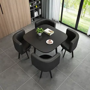OEM Wholesale Modern Fancy Dining Table Set Dining Tables 4 Chairs Luxury Set For Office Home Restaurant