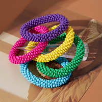 Bracelets en verre faits à la main au crochet, mélange aléatoire de styles népalais, bracelets en perles lâches, vallée de Katmandou, cadeaux uniques faits à la main