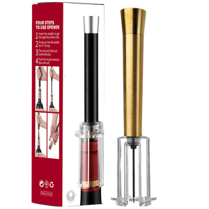 <span class=keywords><strong>Tire</strong></span>-<span class=keywords><strong>bouchon</strong></span> de bouteille de vin rouge personnalisé Accessoires <span class=keywords><strong>Aiguille</strong></span> en acier inoxydable Creative Vintage Wine Air Opener Pressure - Product Image 4