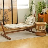 Ensemble de chaise suspendue hamac Meiqi pour intérieur et extérieur avec table ronde latérale pour jardin, patio, détente et loisirs
