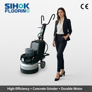 Meuleuse et polisseuse de sols en béton planétaire robuste, machine automatique de meulage de sols en époxy avec extracteur de poussière - Product Image 1