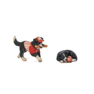 ตุ๊กตาลูกสุนัขสุดน่ารัก ของตกแต่ง DIY บอร์เดอร์คอลลี่ - เบสบอลและของเล่น - Product Image 4
