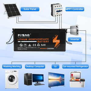 Batería de Repuesto de Ciclo Profundo LiFePO4 de 12.8V 200Ah, Resistente al Agua IP67, Más de 6000 Ciclos, con Rango de Temperatura de -20C~60C - Product Image 5