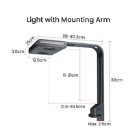 NUEVA Lámpara LED para Acuarios NooPsyche K7 Pro III de Alto Rendimiento con Control por WiFi a través de Aplicación, Espectro Completo para el Crecimiento de Corales, 140W