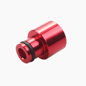 Adaptador de inyector de combustible de 14 mm de aleación de aluminio rojo para B16 B18 D16Z D16Y - Product Image 3
