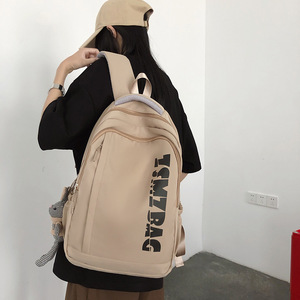 Tsmz Bag Student Backpack 15 Inches Large Capacity Unisex School Education Letter Pattern - Product Image 2