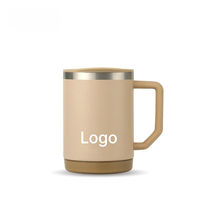Mug de table isotherme en acier inoxydable 304 avec poignée ergonomique et couvercle à glissière facile