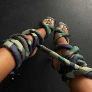 Sandalias de Damas fancyb ดีไซเนอร์มีสายรัดหนาผูกเชือกรองเท้าส้นสูงมีสายรัด - Product Image 1