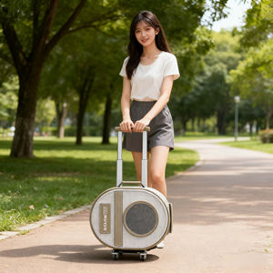 Multifunctionele huisdier draagtas koffer luxe huisdier draagtas rolkoffer voor kleine en middelgrote honden en katten - Product Image 5