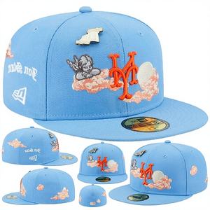 Gorra de Béisbol Americana de Lujo Deportiva de 5 Paneles, Completamente Cerrada, Estilo Hip Hop, con Visera Plana - Product Image 1